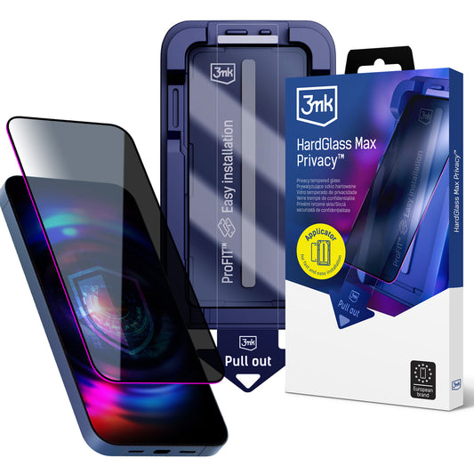 9H tempered glass with 3mk HardGlass Max Privacy filter for Samsung Galaxy S24 / S25_0