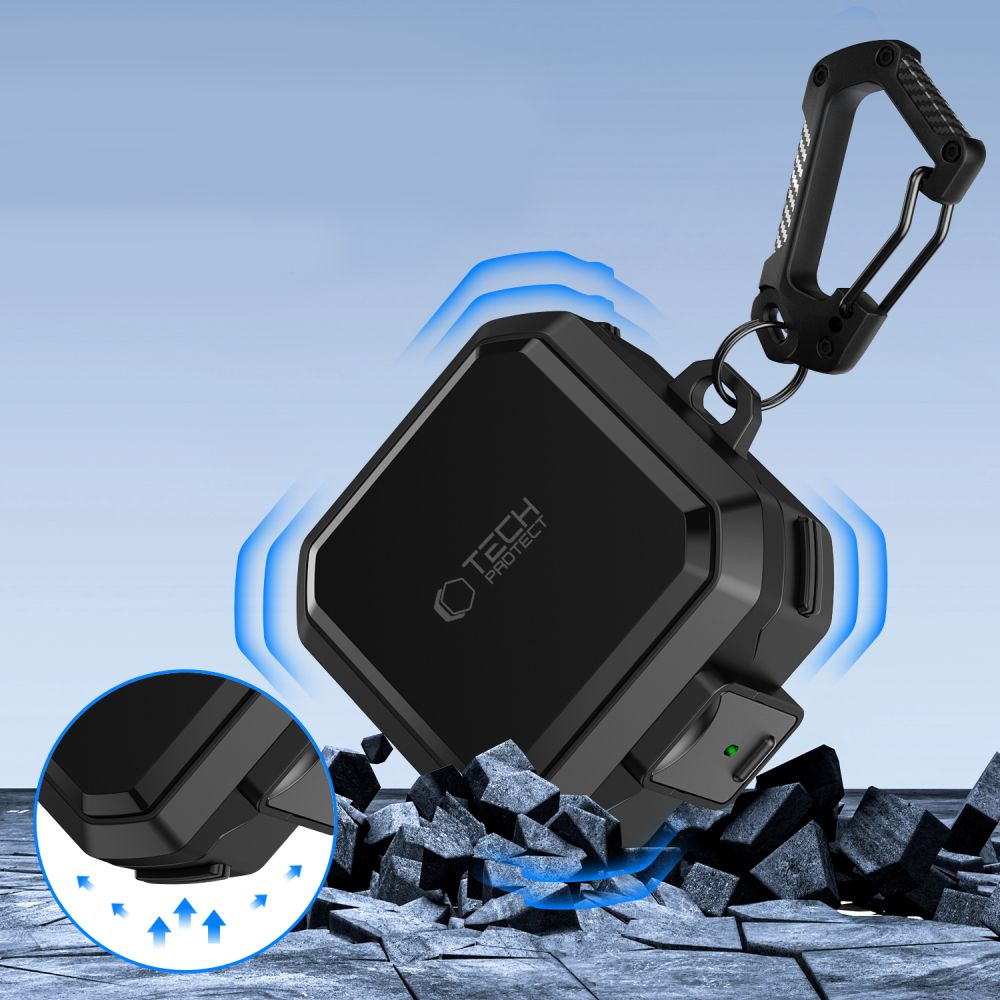 Tech-Protect Carbonox MagSafe Case for Samsung Galaxy Buds 4 / 4 Pro - Black_5