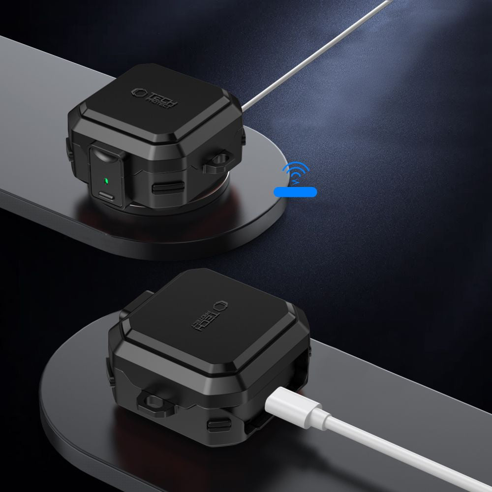 Tech-Protect Carbonox MagSafe Case for Samsung Galaxy Buds 4 / 4 Pro - Black_6