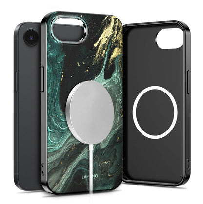 Tech-Protect Lamano MagSafe Case for iPhone 16e / 17e - Black and Green_1