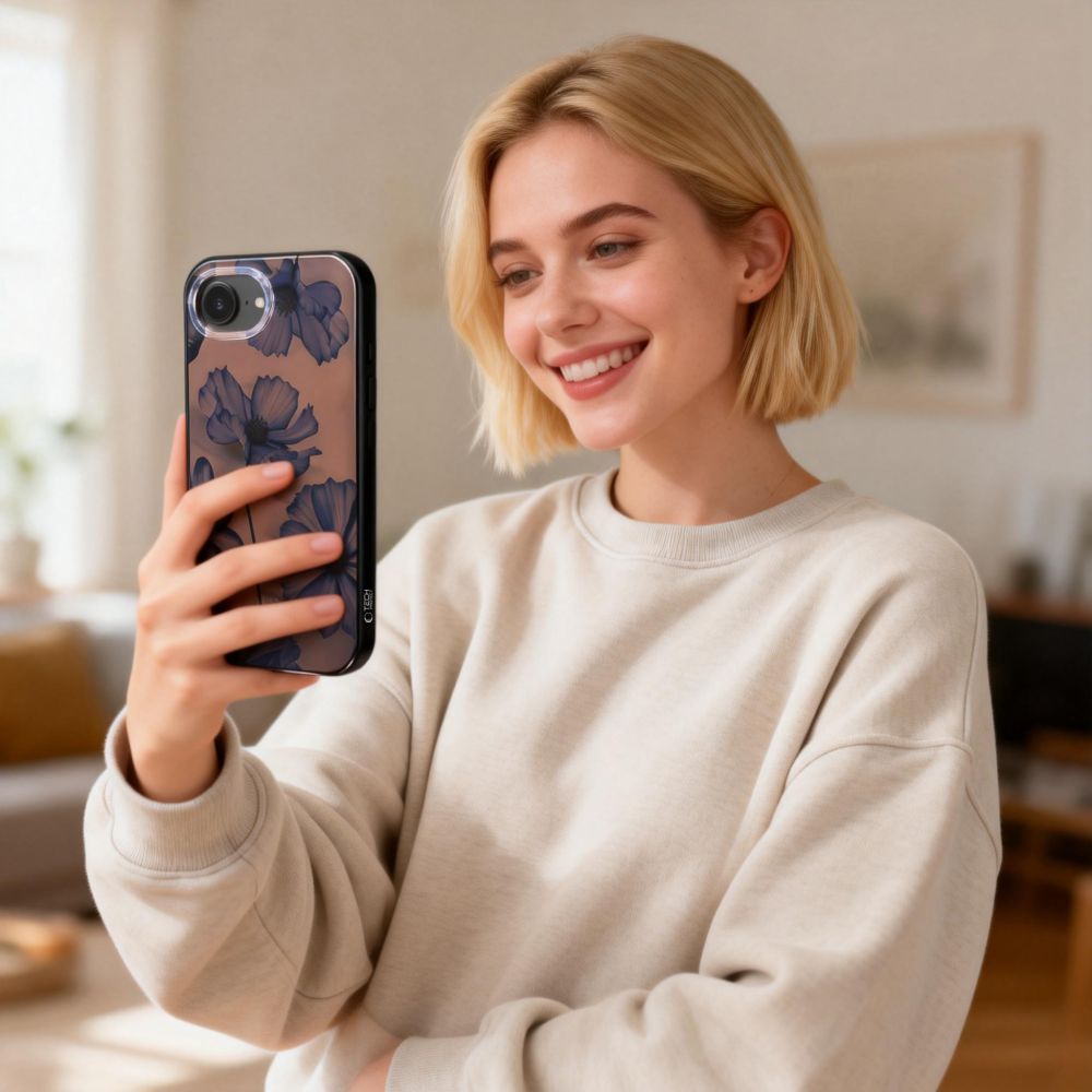 Tech-Protect Lamano MagSafe case for iPhone 16e / 17e - brown-purple_5