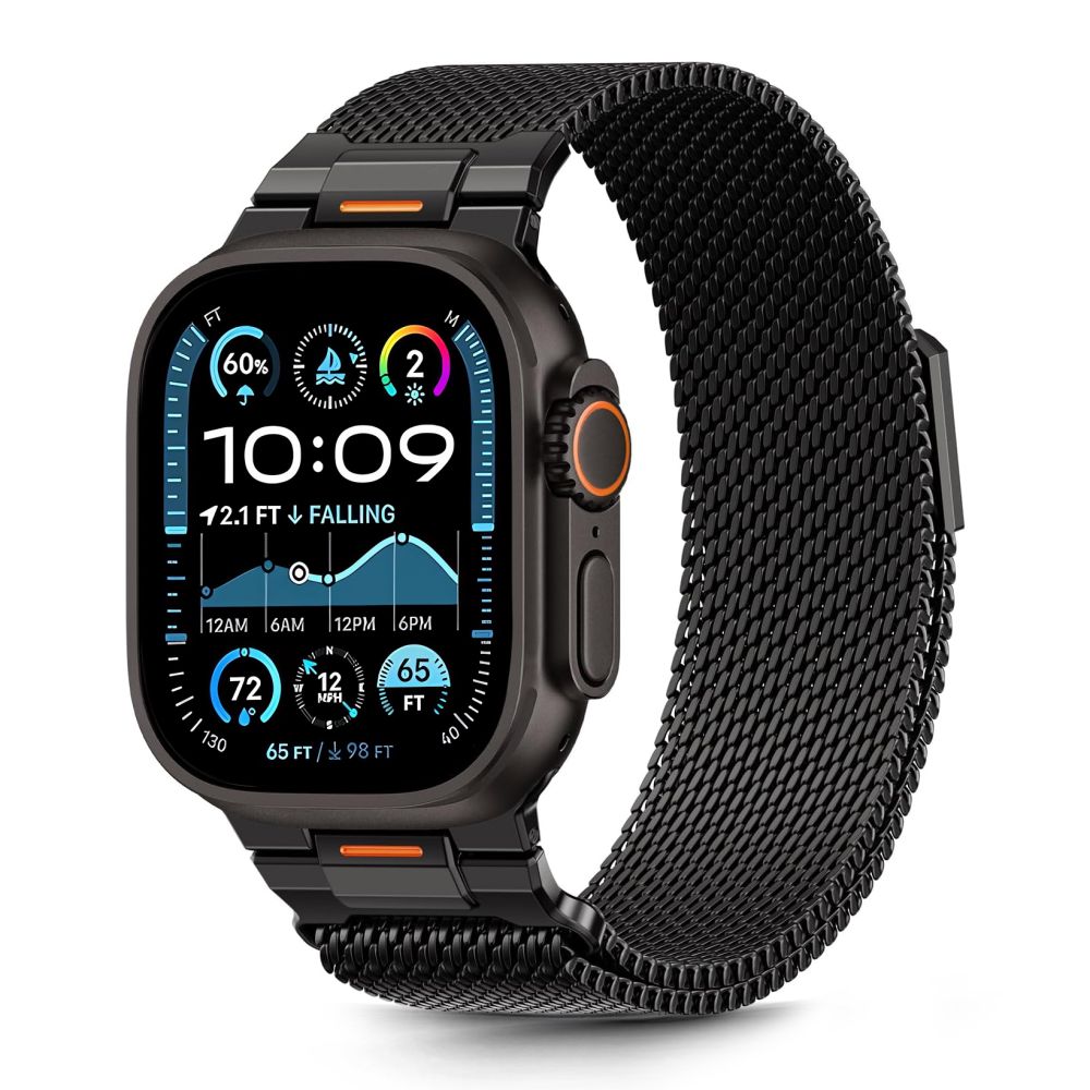 Tech-Protect Milano Vanguard Bracelet for Apple Watch (44 / 45 / 46 / 49 mm) - Black_0