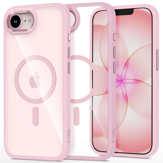 Tech-Protect Magmat MagSafe Case for iPhone 16e / 17e - Transparent Pink_0