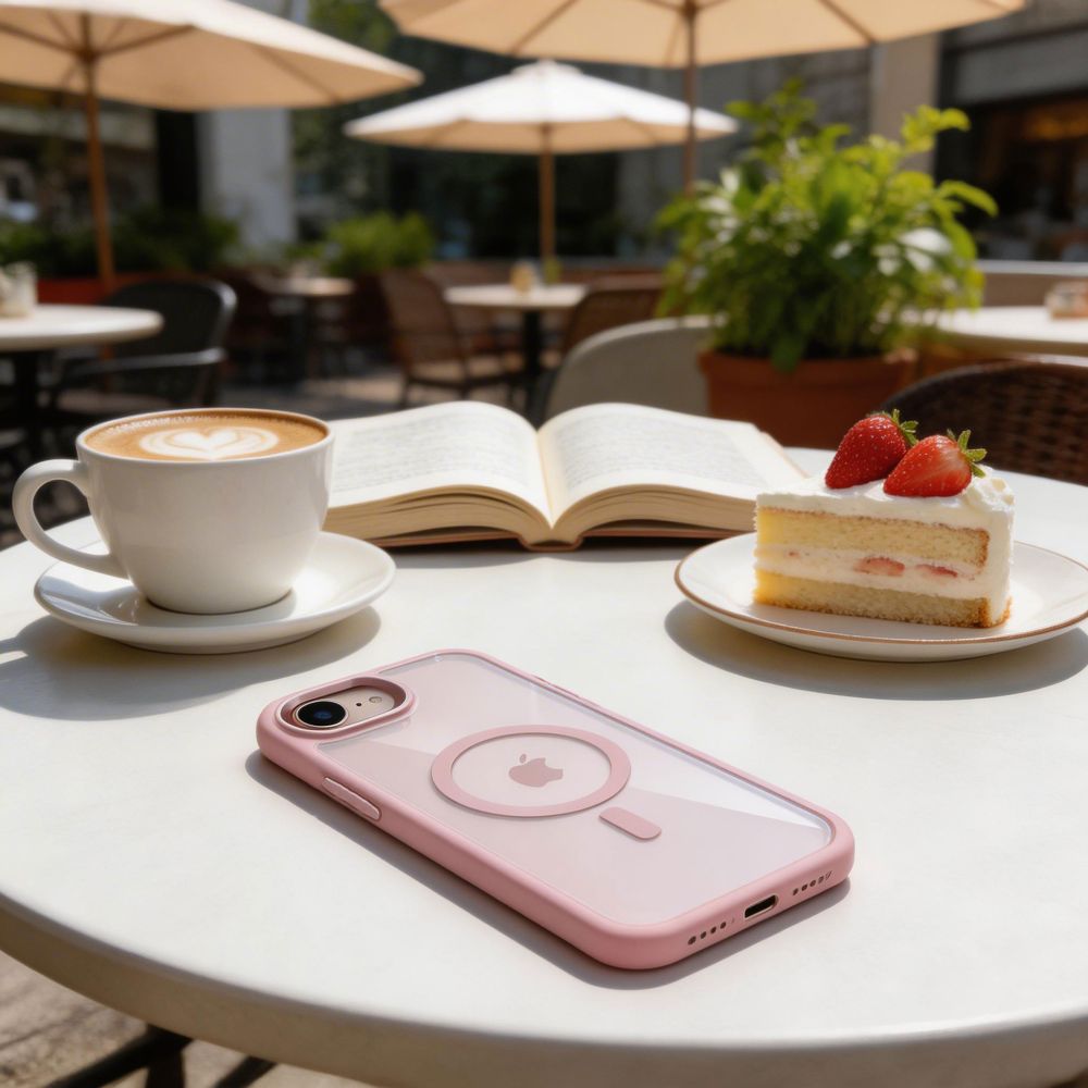 Tech-Protect Magmat MagSafe Case for iPhone 16e / 17e - Transparent Pink_7