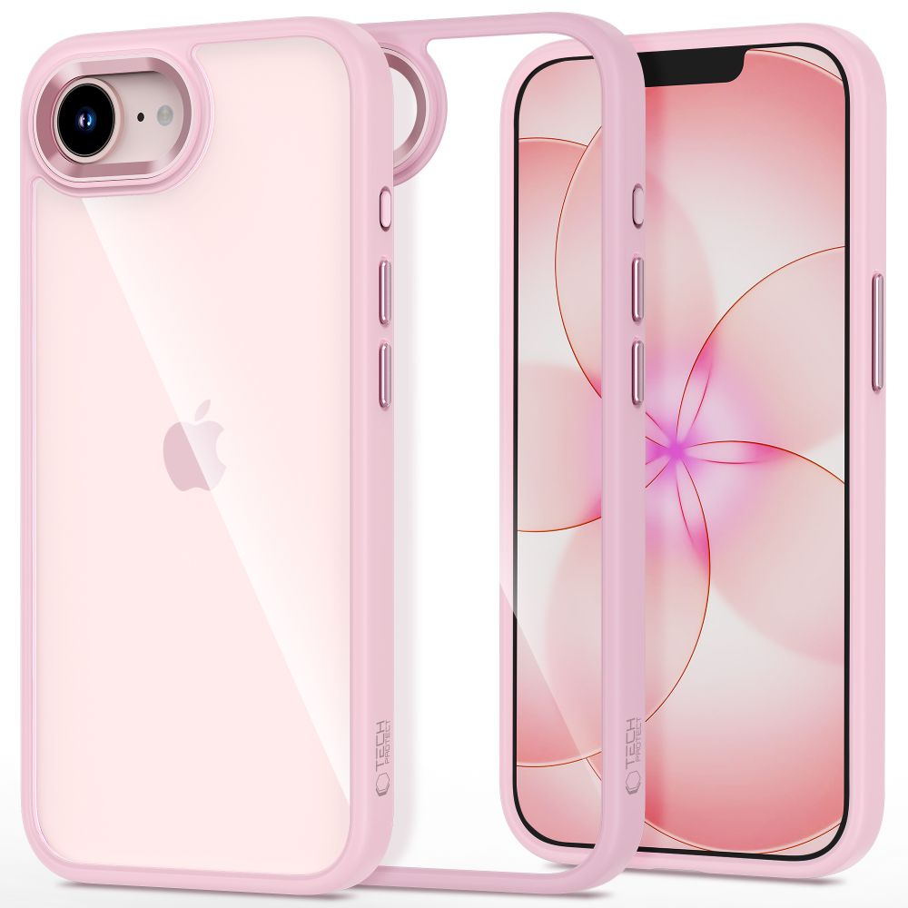 Tech-Protect Magmat Case for iPhone 16e / 17e - Transparent Pink_0