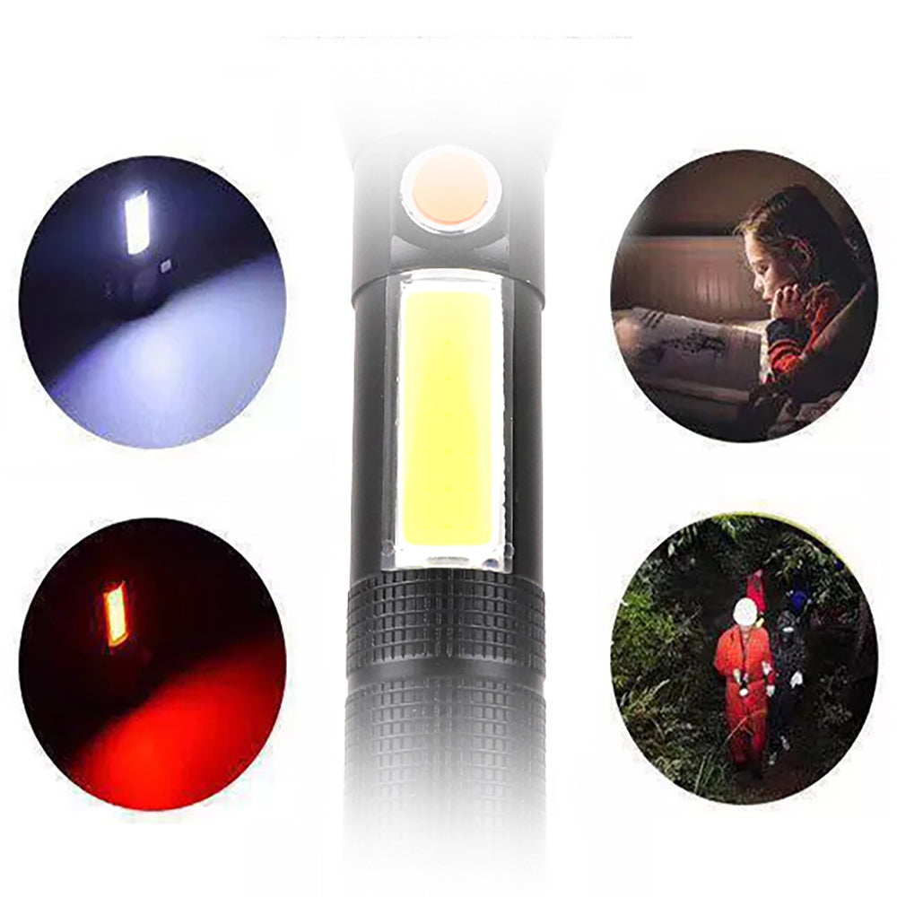 Wozinsky WLR-31 5W 500lm CREE 3-in-1 Multifunction Flashlight with Glass Breaker and Seat Belt Cutter - Black_5