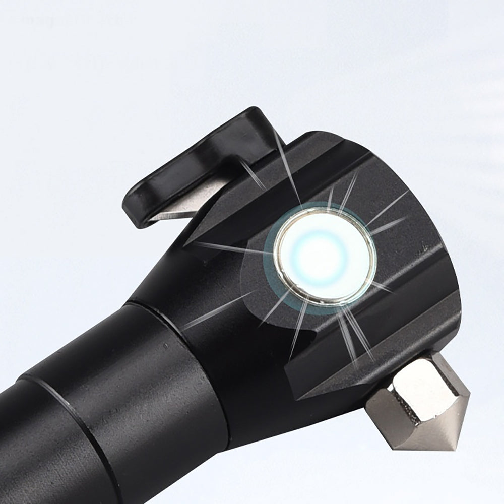 Wozinsky WLR-31 5W 500lm CREE 3-in-1 Multifunction Flashlight with Glass Breaker and Seat Belt Cutter - Black_7