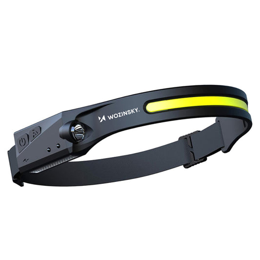 Wozinsky WLC-1200 350lm CREE LED Headlamp IPX4 with Motion Sensor - Black_0