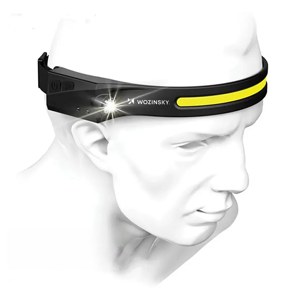 Wozinsky WLC-1200 350lm CREE LED Headlamp IPX4 with Motion Sensor - Black_3