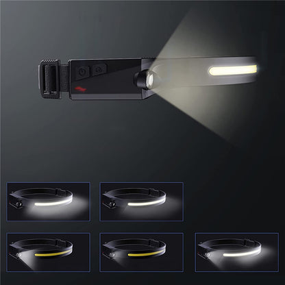 Wozinsky WLC-1200 350lm CREE LED Headlamp IPX4 with Motion Sensor - Black_6