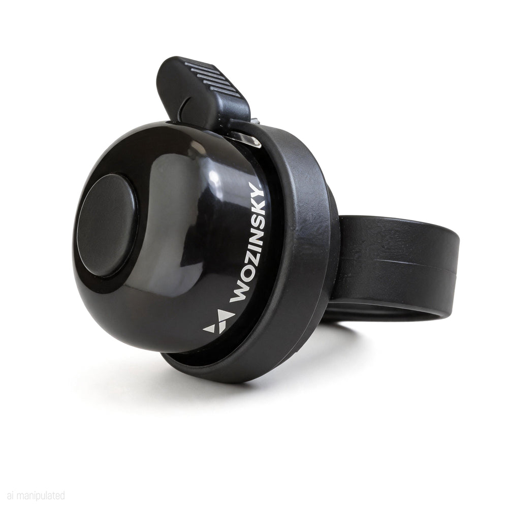Wozinsky WDR-S2 Bicycle Bell for Aluminum Mechanical Bikes - Black_0
