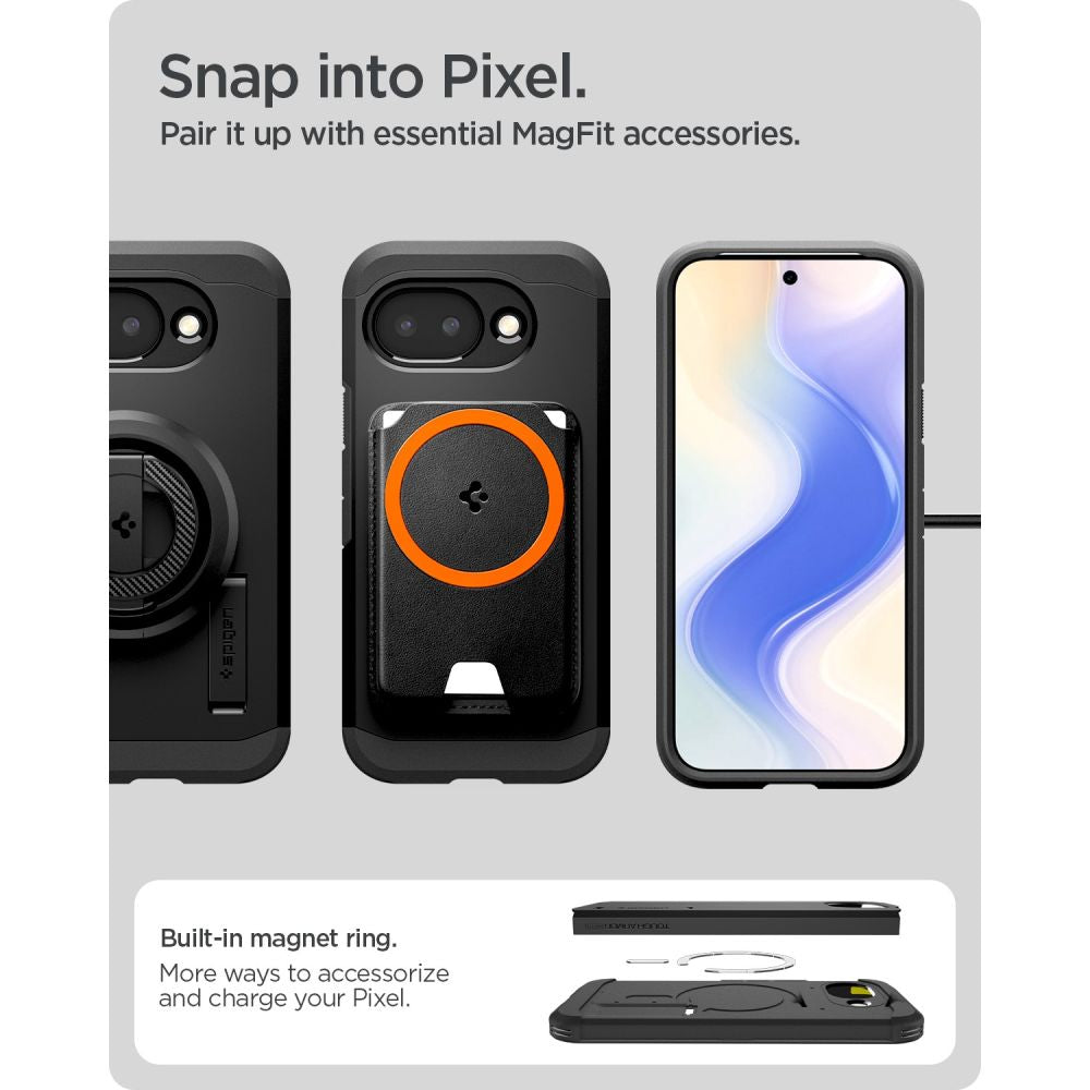 Hard Case Spigen Tough Armor with MagSafe for Google Pixel 10a, Black ACS11280 _9