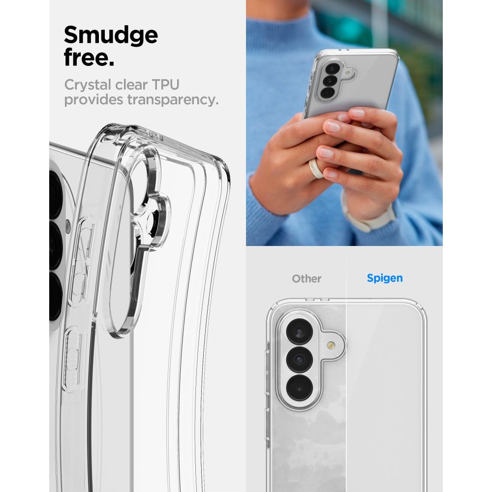 Hard Case Spigen Liquid Crystal for Samsung Galaxy A37 5G, Clear ACS11132 _12