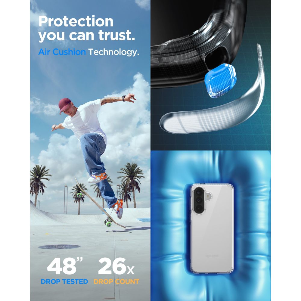Spigen Ultra Hybrid Case for Samsung Galaxy A57 5G - Transparent_9