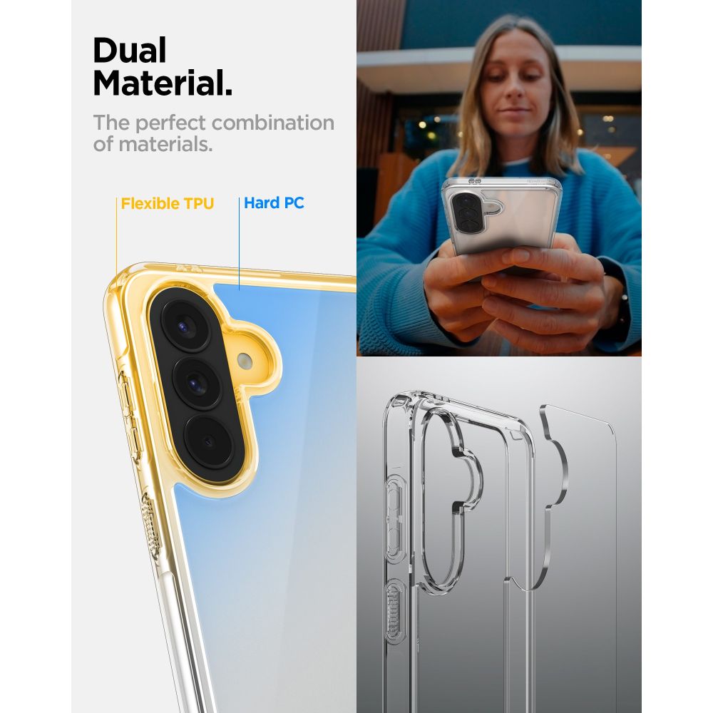 Spigen Ultra Hybrid Case for Samsung Galaxy A57 5G - Transparent_10