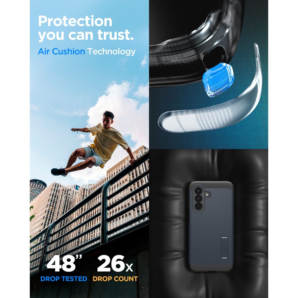 Hard Case Spigen Tough Armor for Samsung Galaxy A57 5G, Metal Slate ACS11126 _10