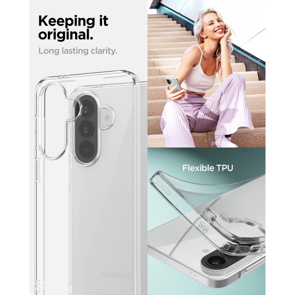 Hard Case Spigen Liquid Crystal for Samsung Galaxy A57 5G, Clear ACS11127 _10
