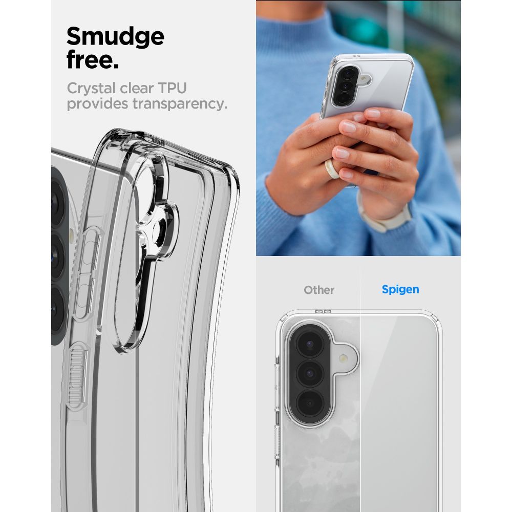 Hard Case Spigen Liquid Crystal for Samsung Galaxy A57 5G, Clear ACS11127 _12
