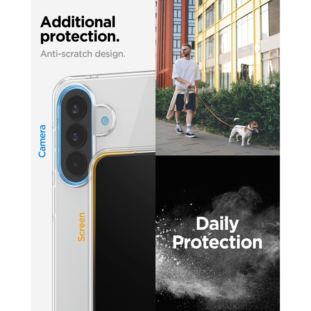 Hard Case Spigen Liquid Crystal for Samsung Galaxy A57 5G, Clear ACS11127 _13