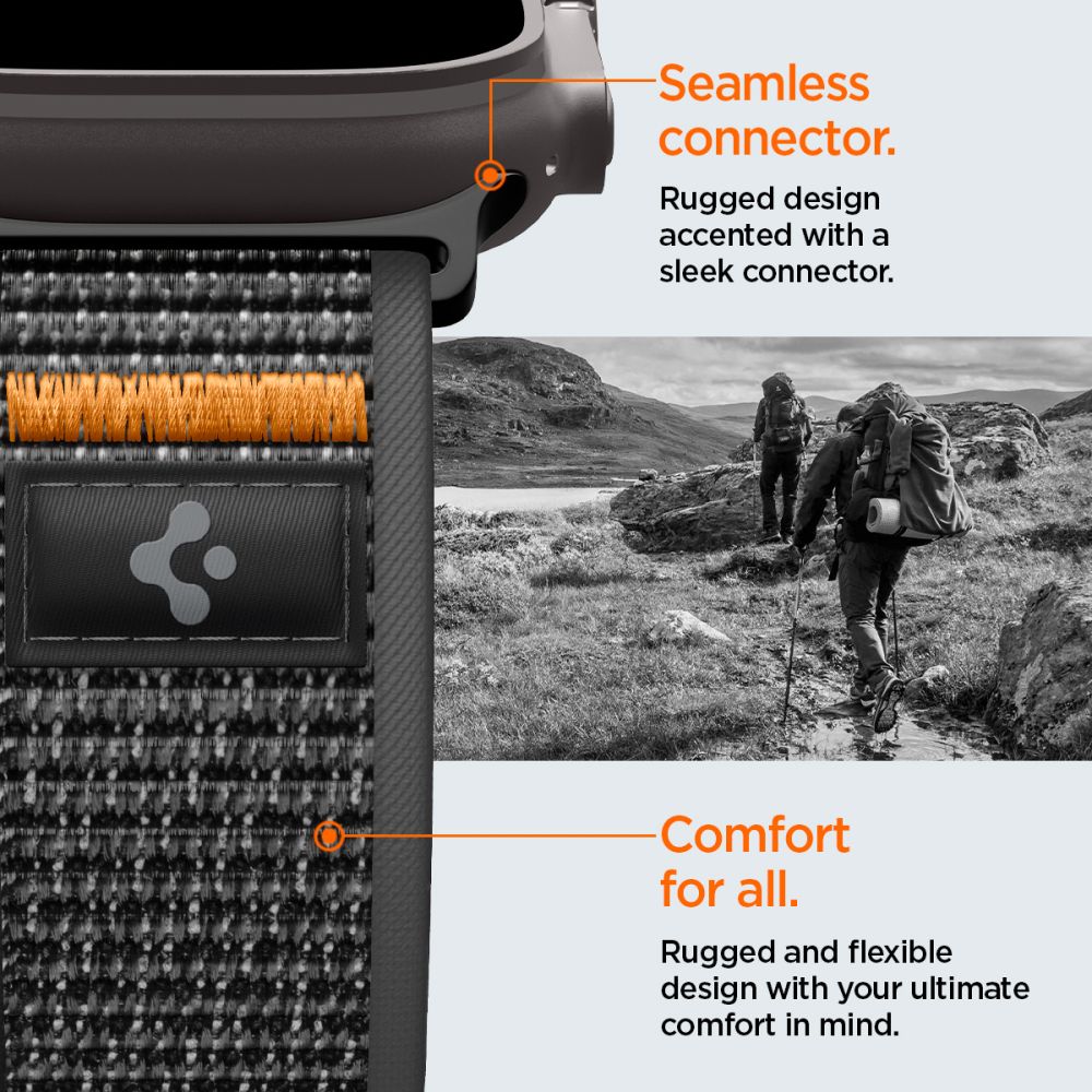 Athlex Air 2 Strap Spigen for Apple Watch 49mm / 46mm / 45mm / 44mm Series, Active Orange AMP10607_9