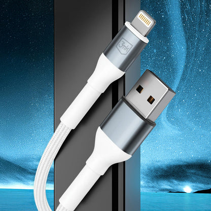 3mk Hyper Cable N-SERIES USB-A / Lightning 1m QC 3.0 5V/2.4A 12W - white_3