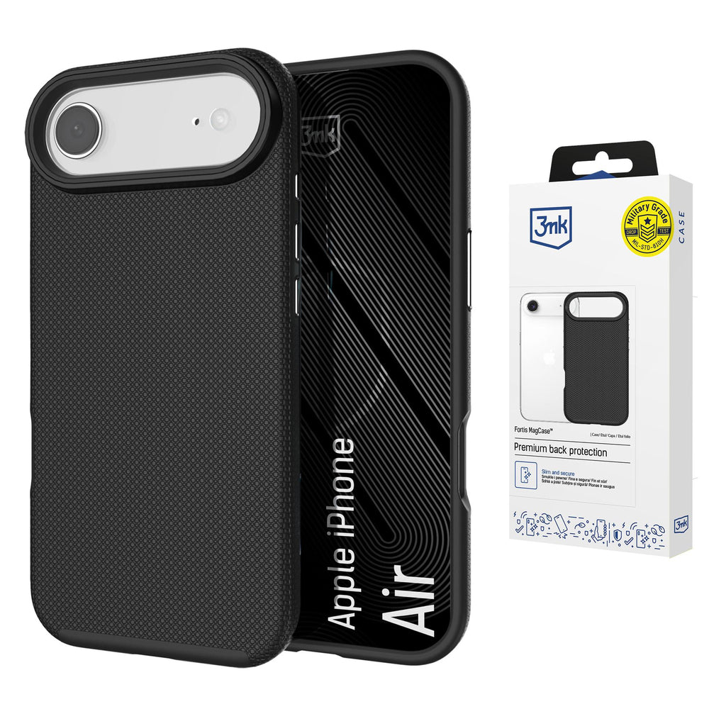 3mk Fortis MagCase for iPhone Air - Black_0