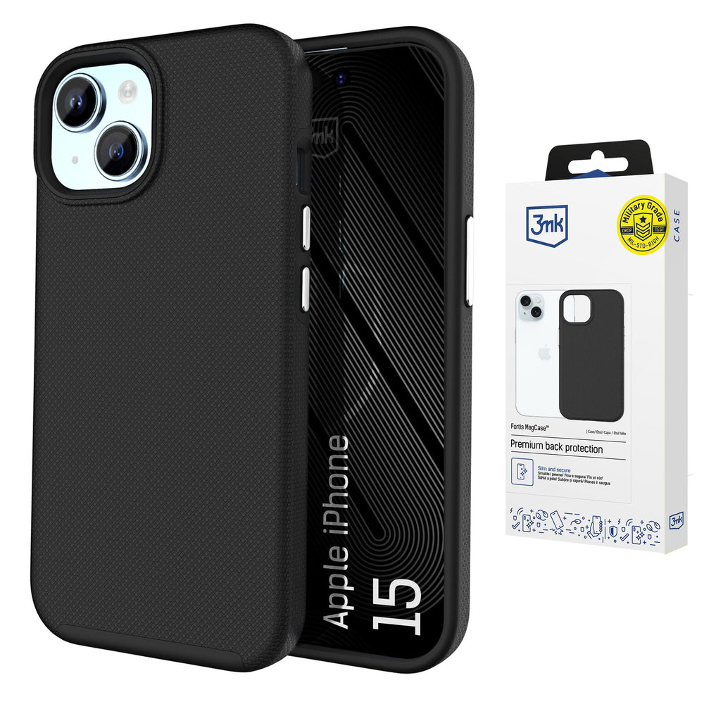 3mk Fortis MagCase for iPhone 15 - black_0
