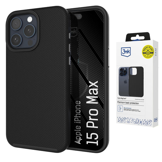 3mk Fortis MagCase for iPhone 15 Pro Max - Black_0