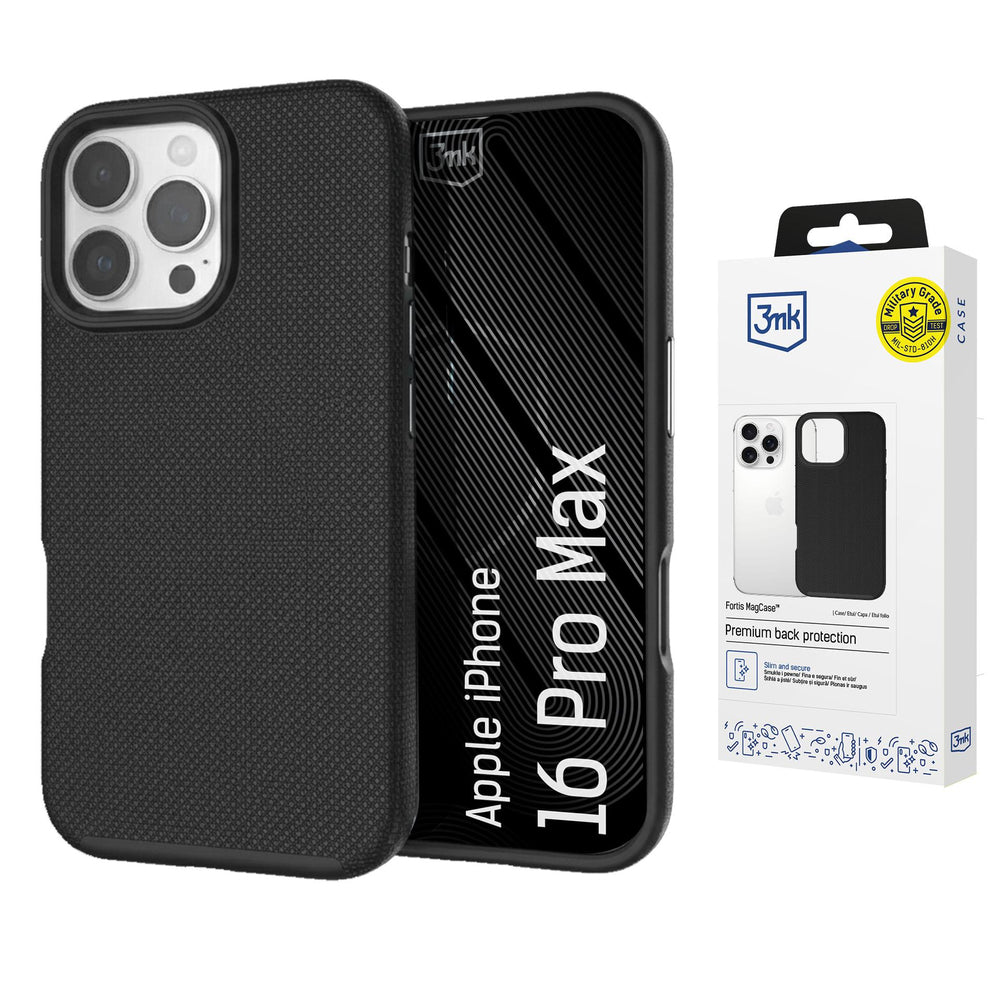 3mk Fortis MagCase for iPhone 16 Pro Max - Black_0