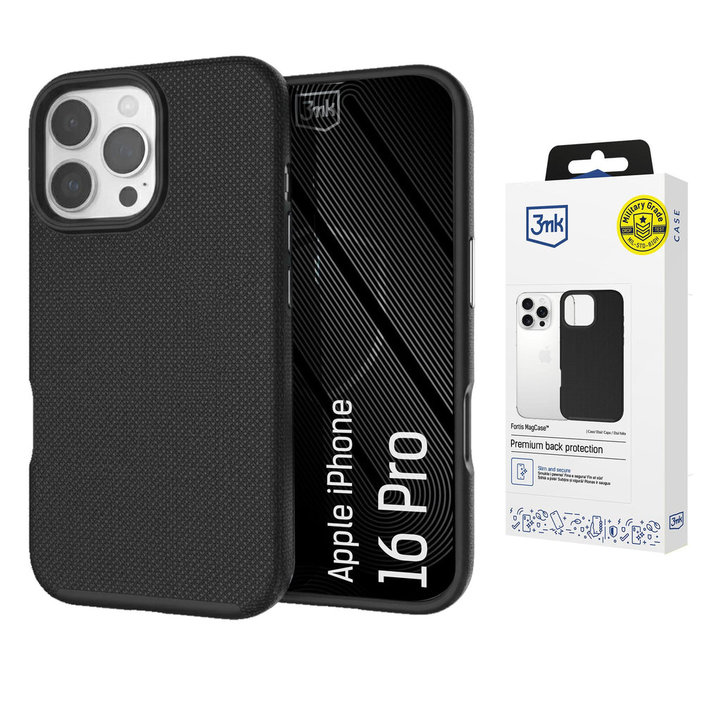 3mk Fortis MagCase for iPhone 16 Pro - Black_0