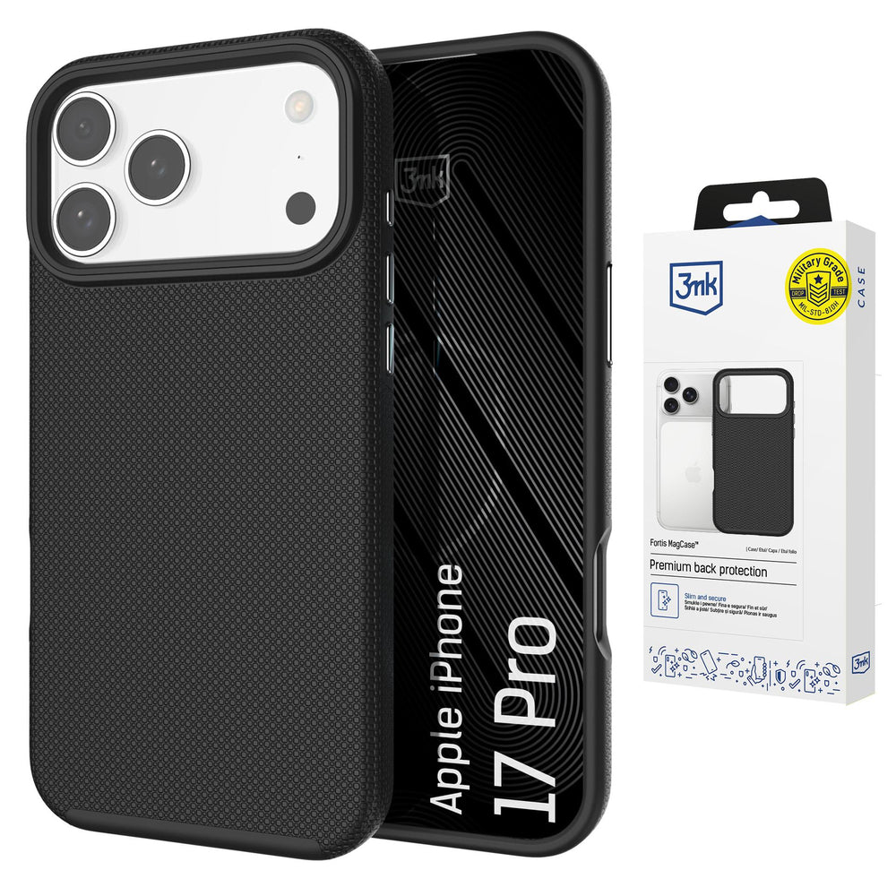 3mk Fortis MagCase for iPhone 17 Pro - Black_0