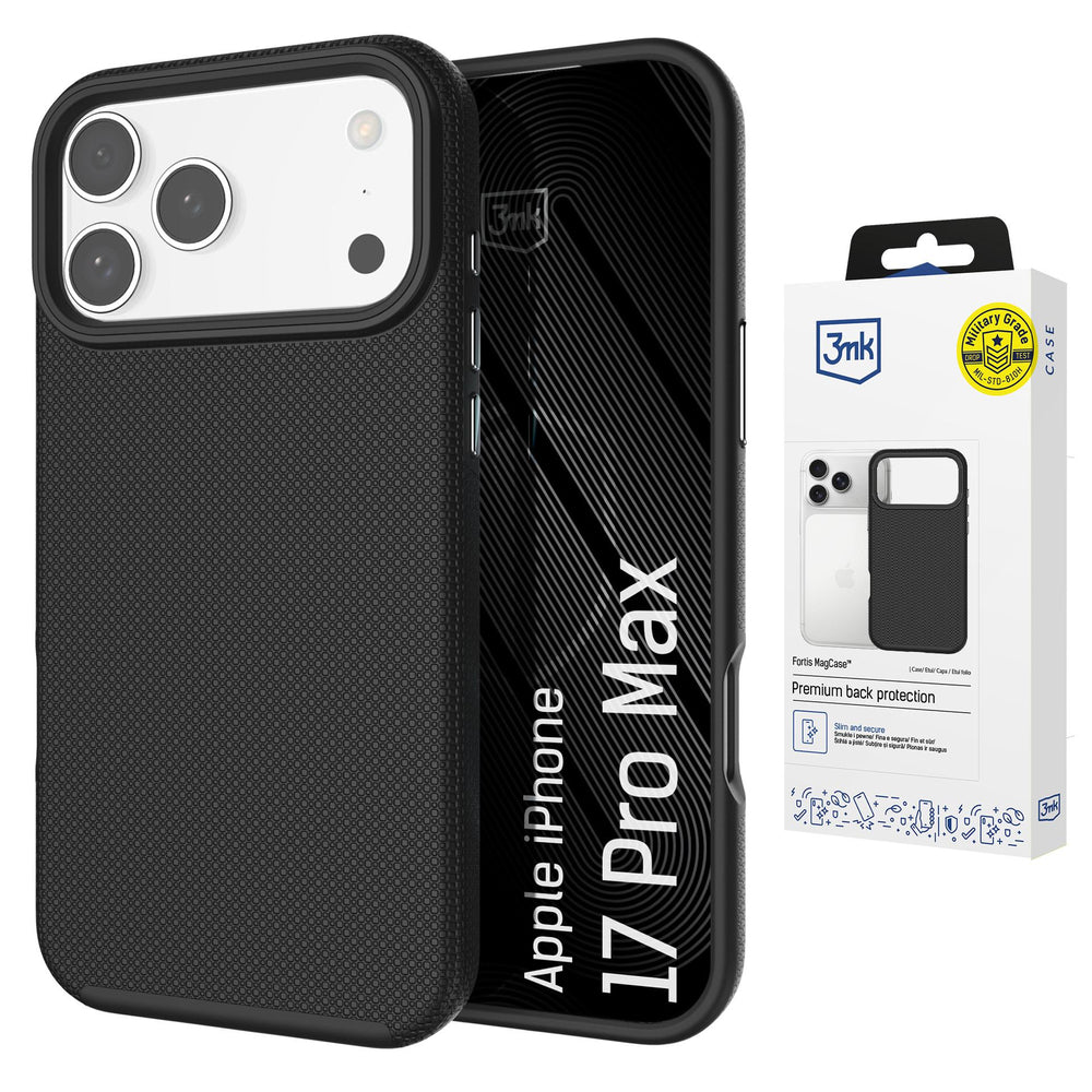 3mk Fortis MagCase for iPhone 17 Pro Max - Black_0