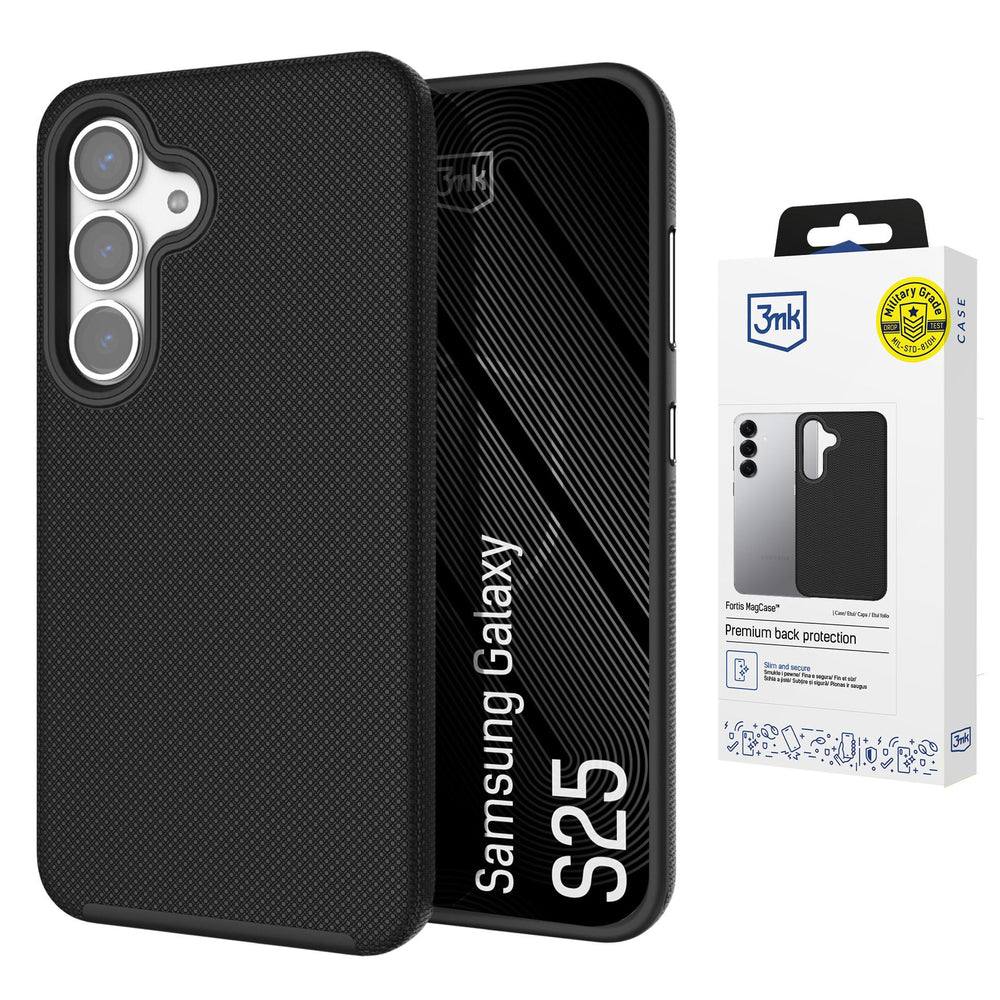 3mk Fortis MagCase for Samsung Galaxy S25 - black_0