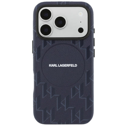 Karl Lagerfeld Monogram Logo MagSafe Case for iPhone 17 Pro - Blue_2