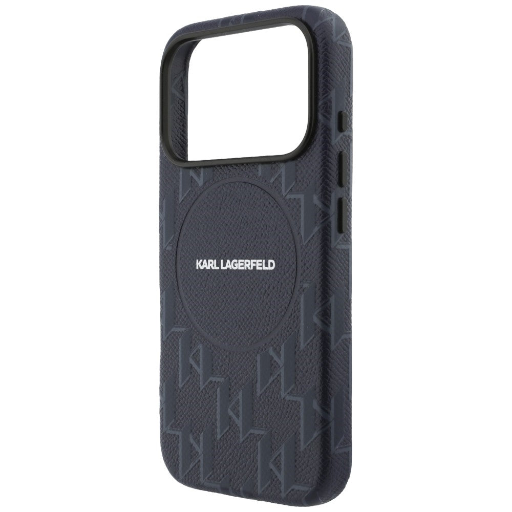 Karl Lagerfeld Monogram Logo MagSafe Case for iPhone 17 Pro - Blue_5