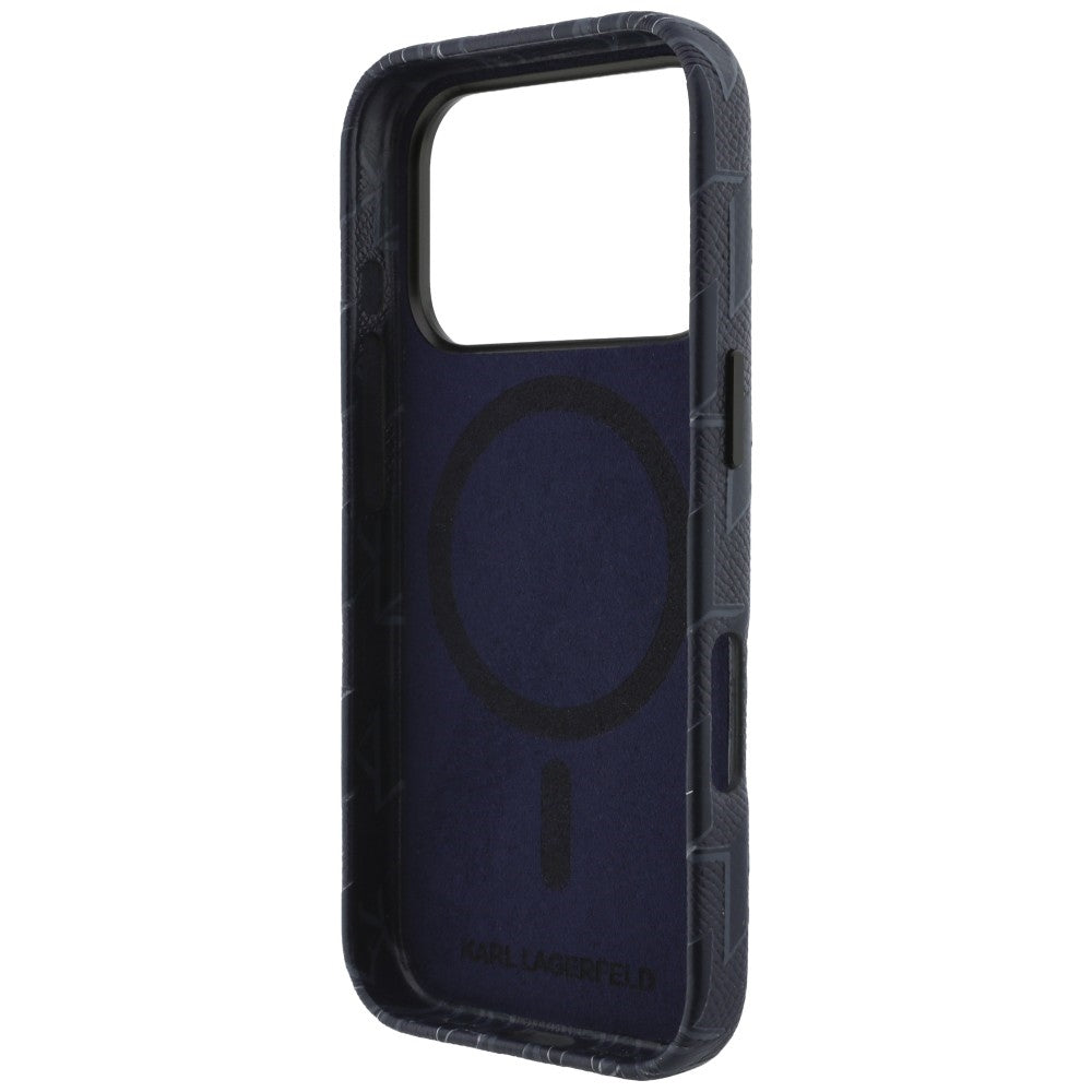 Karl Lagerfeld Monogram Logo MagSafe Case for iPhone 17 Pro - Blue_6