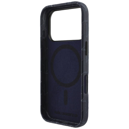 Karl Lagerfeld Monogram Logo MagSafe Case for iPhone 17 Pro - Blue_6