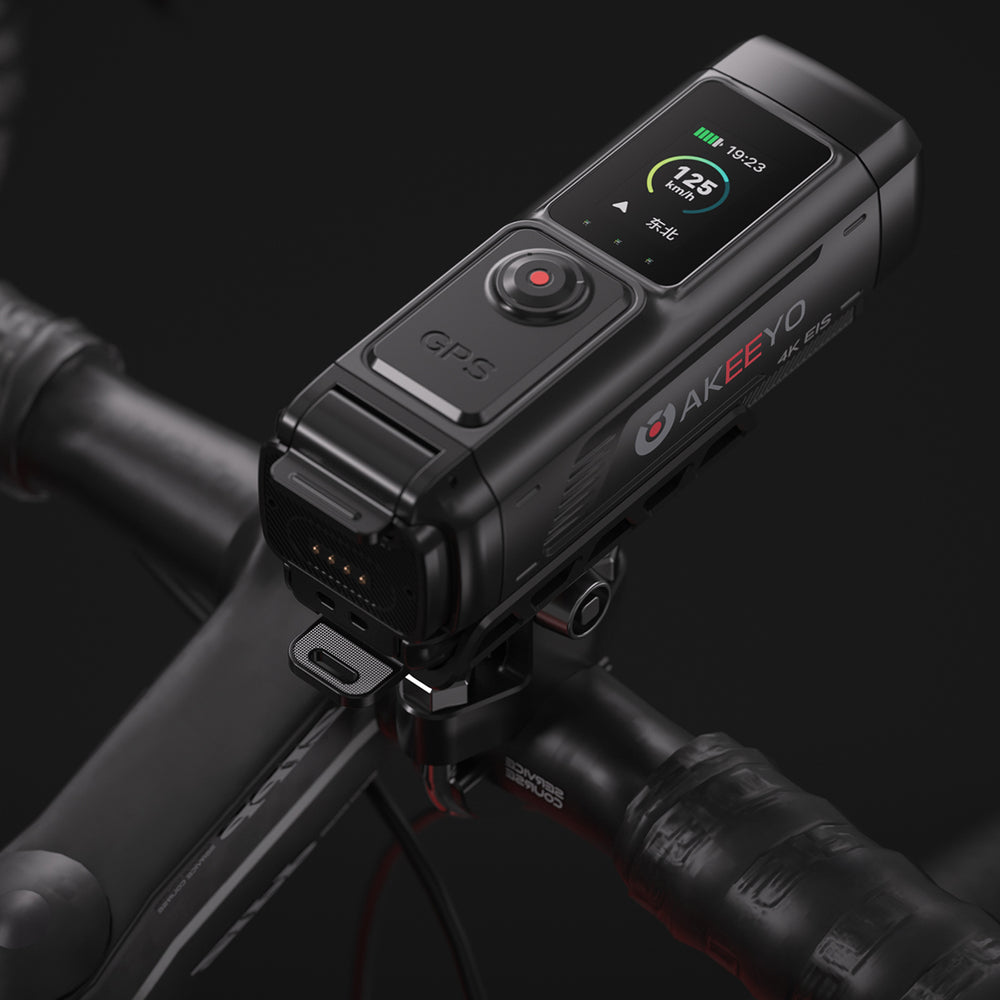 AKEEYO 730Pro 4K Handlebar Video Recorder Sports Camera for Bikes and Motorcycles - Black_3