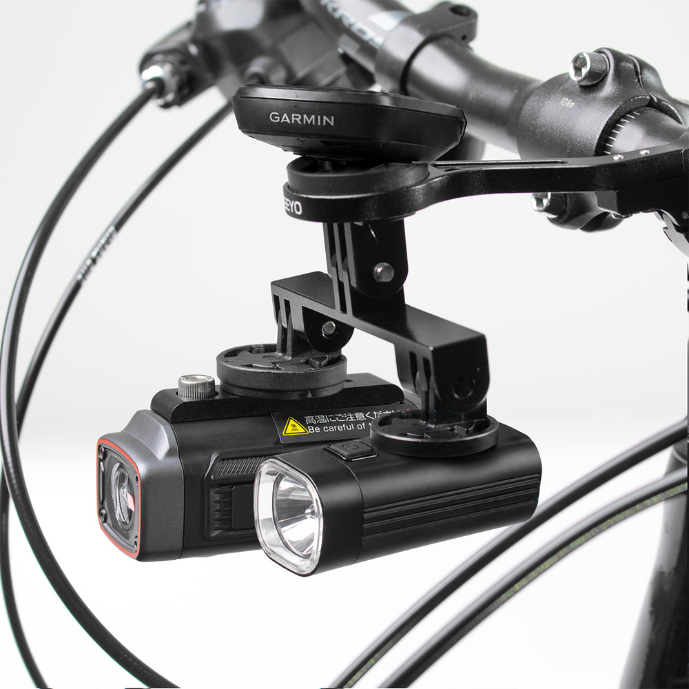 AKEEYO Camera Mount with Headlight - Black_2
