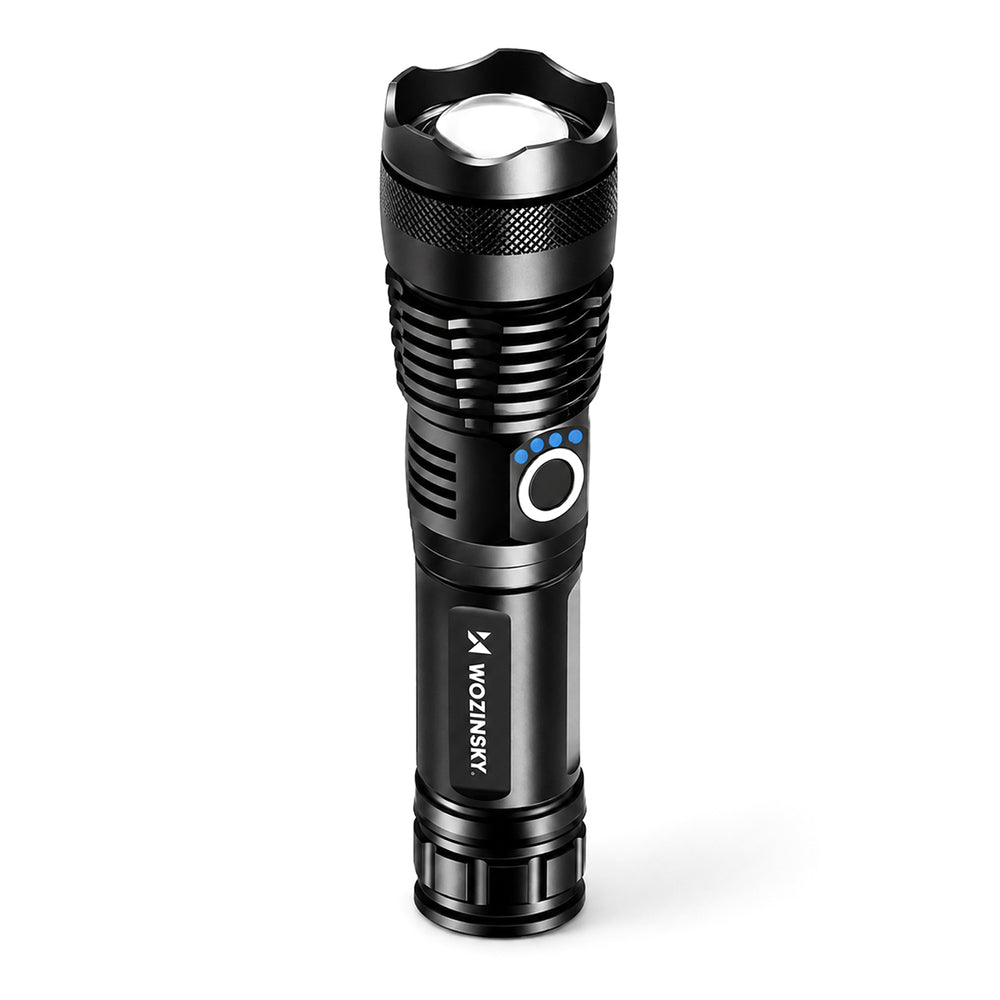 Wozinsky WLT-15W 15W 1500lm CREE IP65 Tactical Flashlight with Adjustable Beam - Black_0