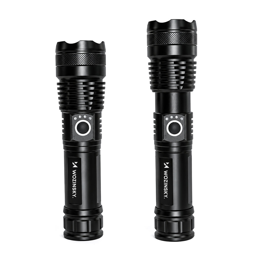 Wozinsky WLT-15W 15W 1500lm CREE IP65 Tactical Flashlight with Adjustable Beam - Black_2