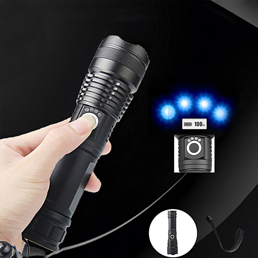 Wozinsky WLT-15W 15W 1500lm CREE IP65 Tactical Flashlight with Adjustable Beam - Black_4