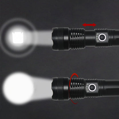Wozinsky WLT-15W 15W 1500lm CREE IP65 Tactical Flashlight with Adjustable Beam - Black_5