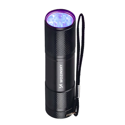 Wozinsky WLD-9L IP65 UV Flashlight for Trace Detection - Black_0