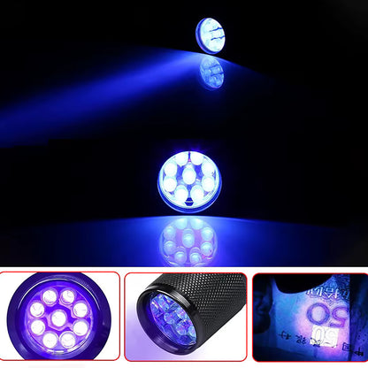 Wozinsky WLD-9L IP65 UV Flashlight for Trace Detection - Black_6
