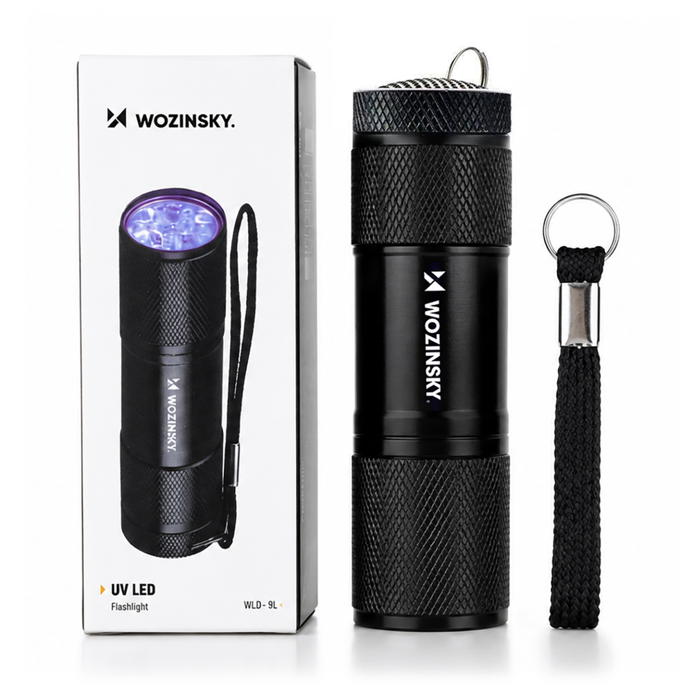 Wozinsky WLD-9L IP65 UV Flashlight for Trace Detection - Black_7