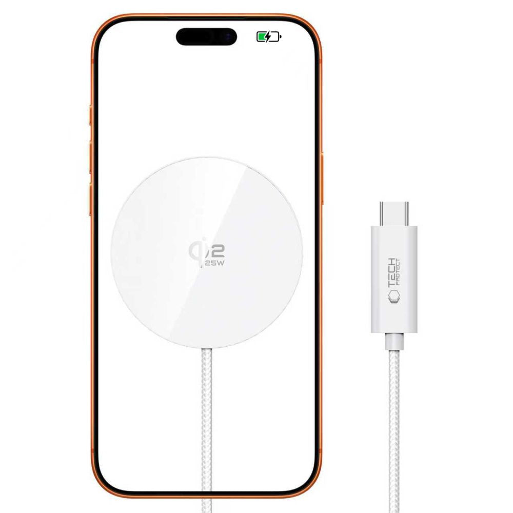 Tech-Protect A50 MagSafe 25W QI2.2 Wireless Charger - White_1