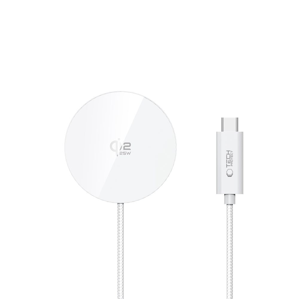Tech-Protect A50 MagSafe 25W QI2.2 Wireless Charger - White_2