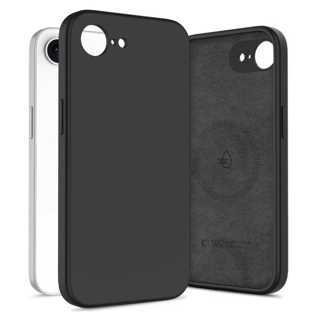 Tech-Protect Silicone MagSafe Case for iPhone 16e / 17e - Black_1