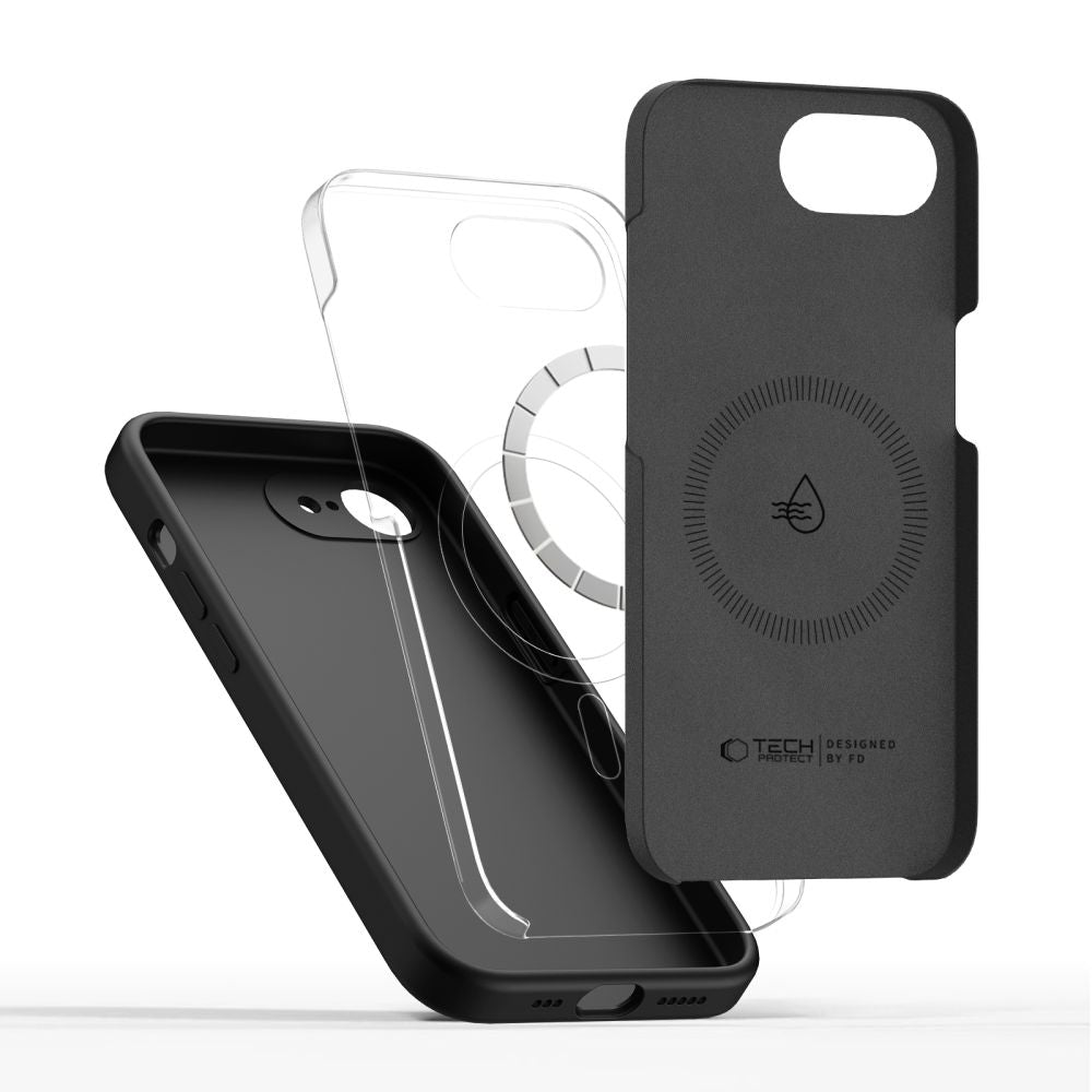 Tech-Protect Silicone MagSafe Case for iPhone 16e / 17e - Black_2